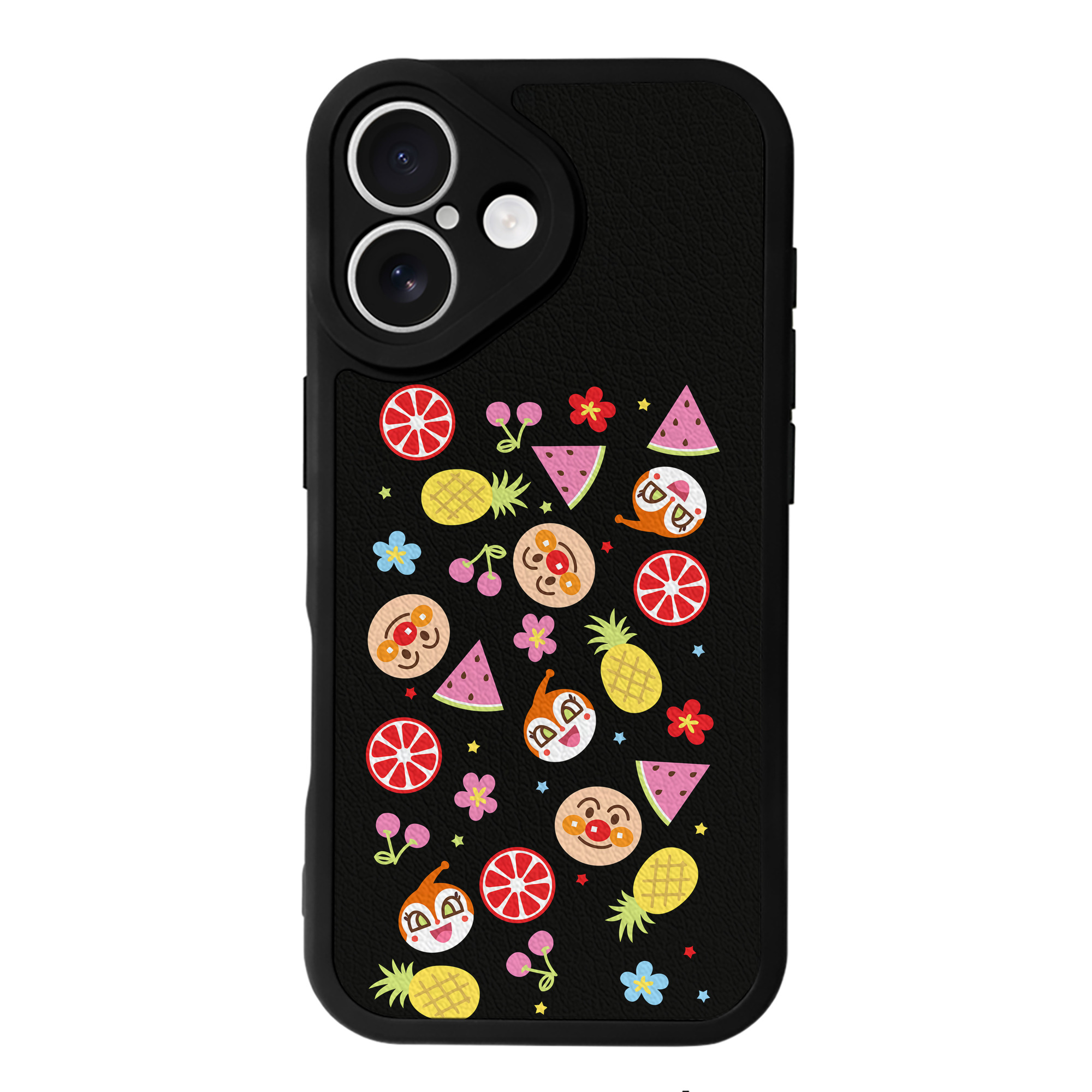 （画像用） アンパンマン Anpanman 【iPhone 16シリーズ対応】シリコンスマホケース（レザー調） 材質：シリコン